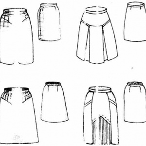 Моделирование юбок: варианты юбок с чертежами